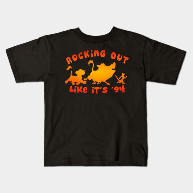 Rocking Out Like it's '94 (color) Kids T-Shirt by Ellador